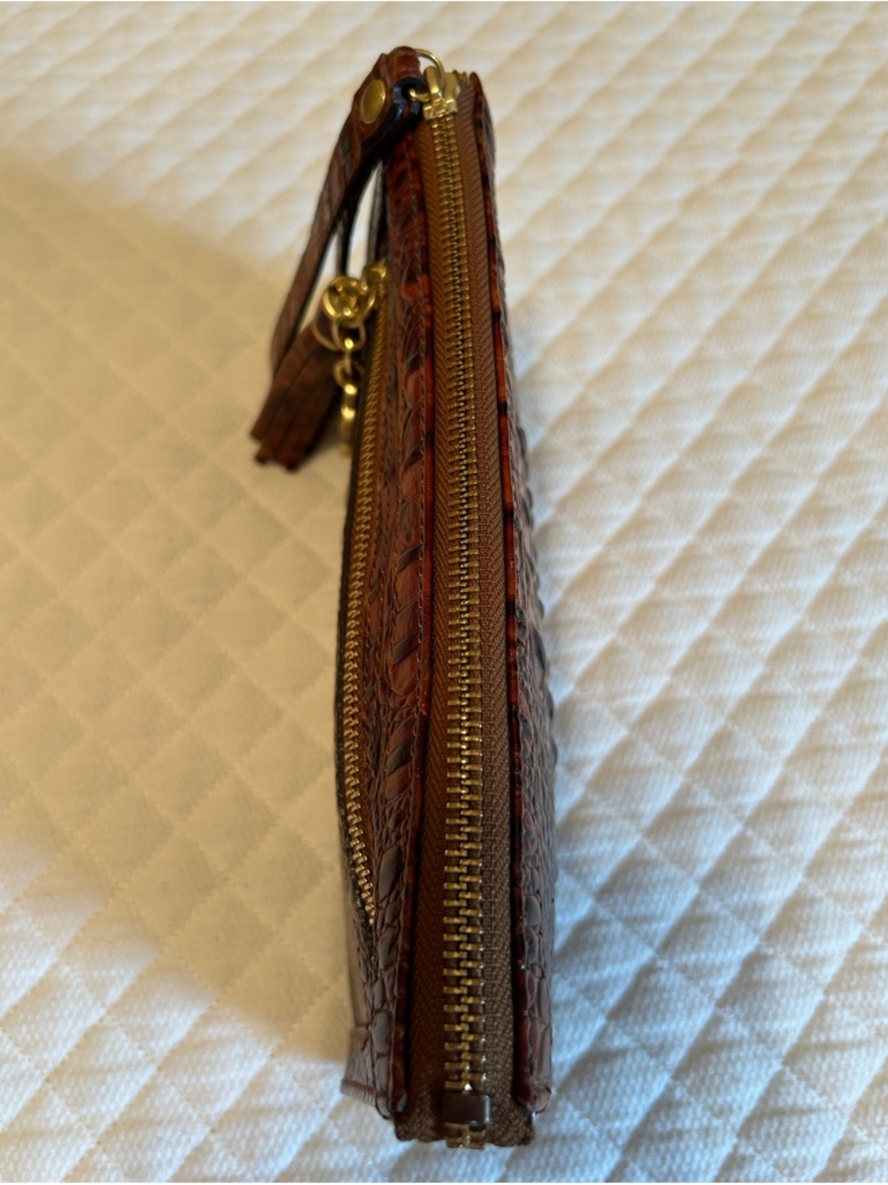 Brahmin Anna Wristlet in Pecan Melbourne - Picture 4 of 16